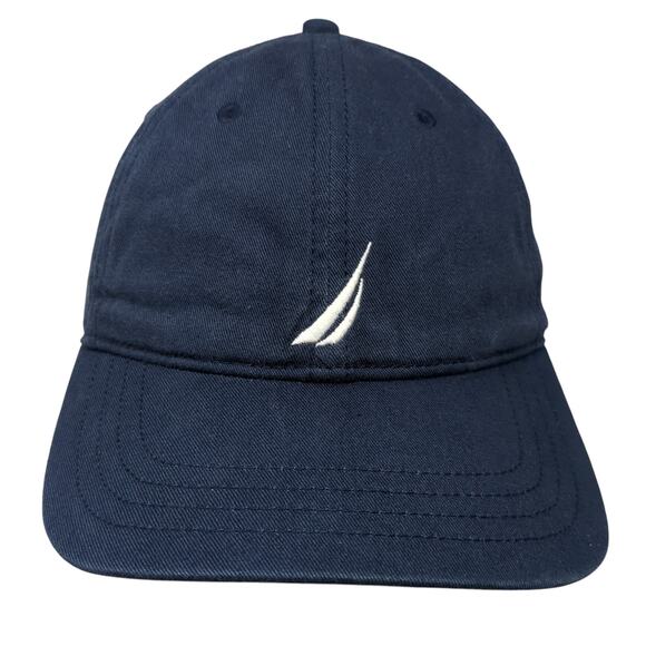 Nautica Slideback Baseball Cap Blue One Size Adjustable Embroidered Vented Holes - Picture 1 of 9
